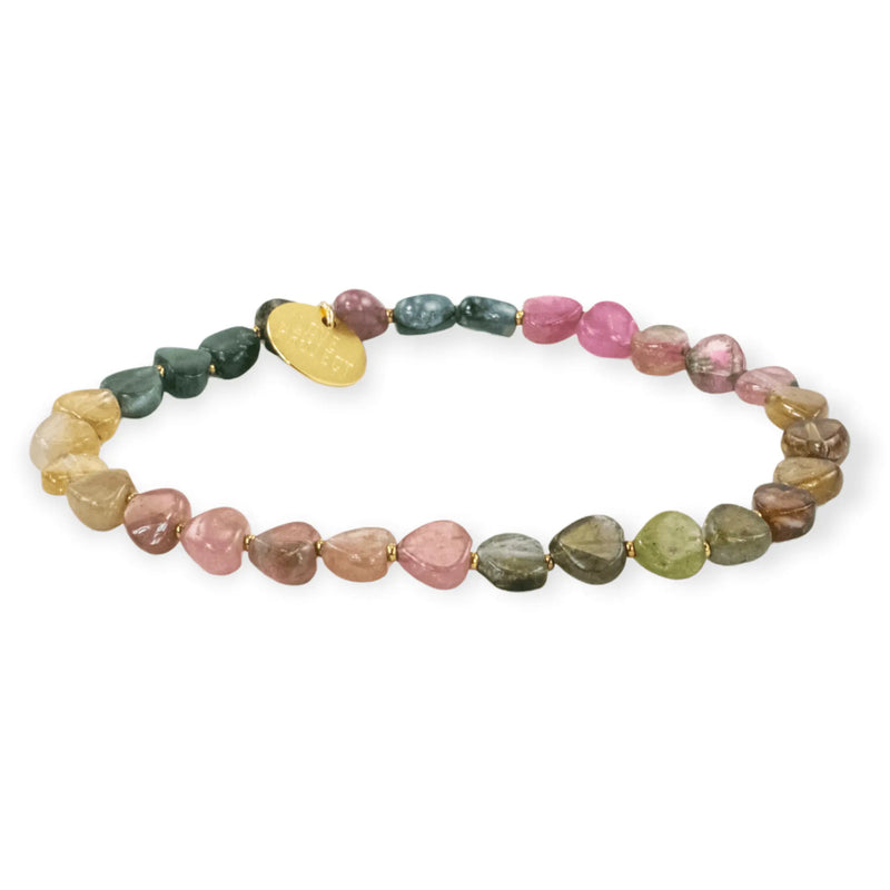 Enlighten Tourmaline Stone Stretch Bracelet Love Is Project