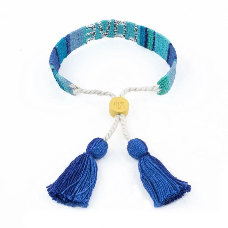 ATITLAN LOVE BRACELET - BLUE, TURQUOISE & INDIGO Love Is Project