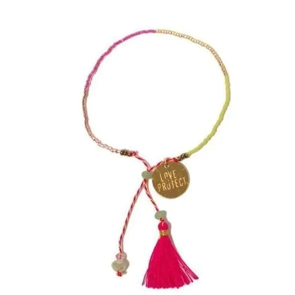 Bali UNITY Beaded Bracelet - Pink Love Is Project