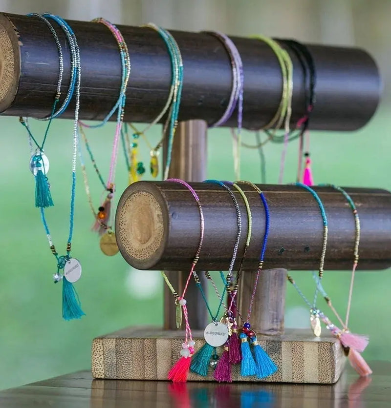 Bali UNITY Beaded Wrap/Necklace - Green Love Is Project