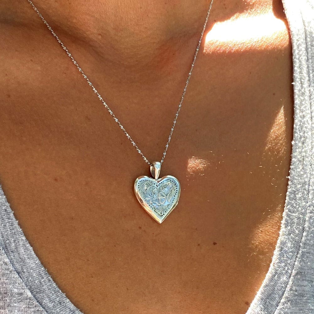 Love Heart Locket Necklace Charm