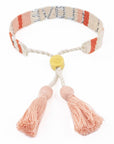 ATITLAN LOVE BRACELET - WHITE, PEACH & ORANGE