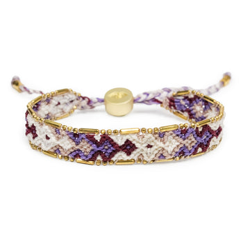 Bali Friendship Bracelet - Sherbet Plum - Love Is Project