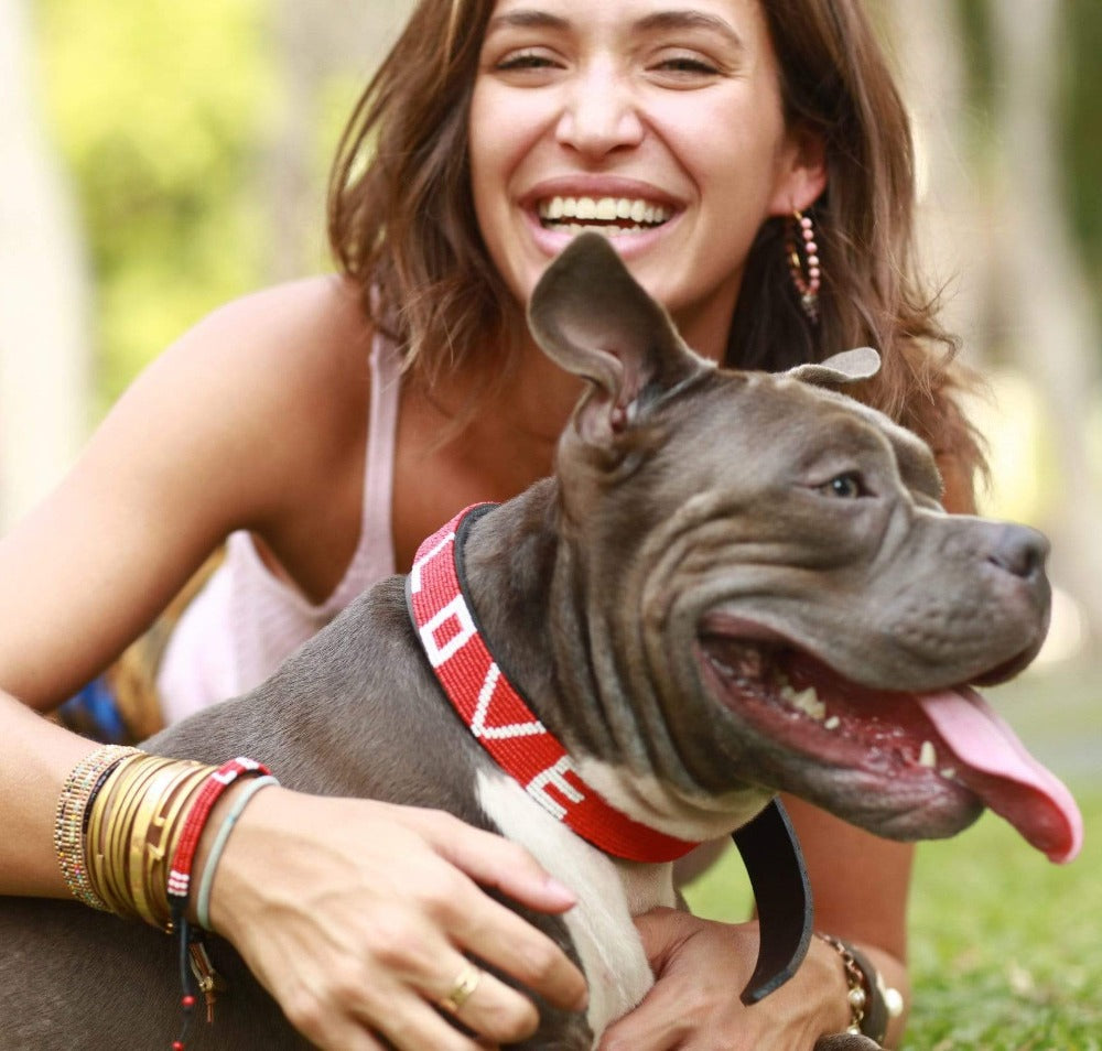 Dog Collar & Original Love Bracelet Best Friend Bundle - Love Is