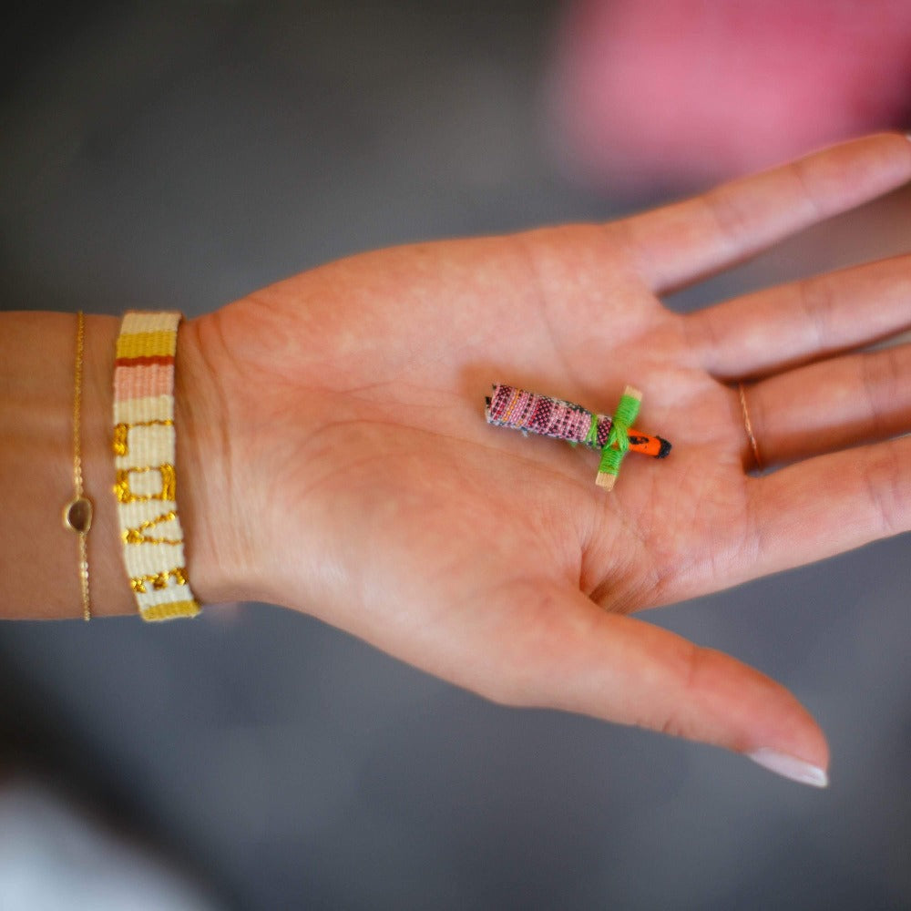 Frida Bracelet | Red Wooden Beads Bracelet | Love Is Project