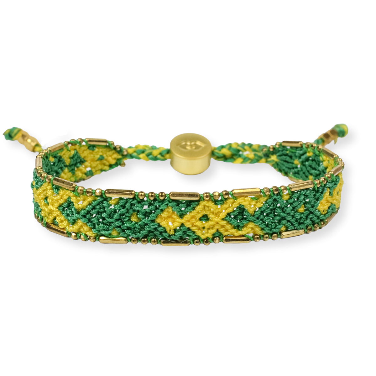 Love is Project SEED BEAD LOVE BRACELET - GREEN AND - Squash Blossom Vail