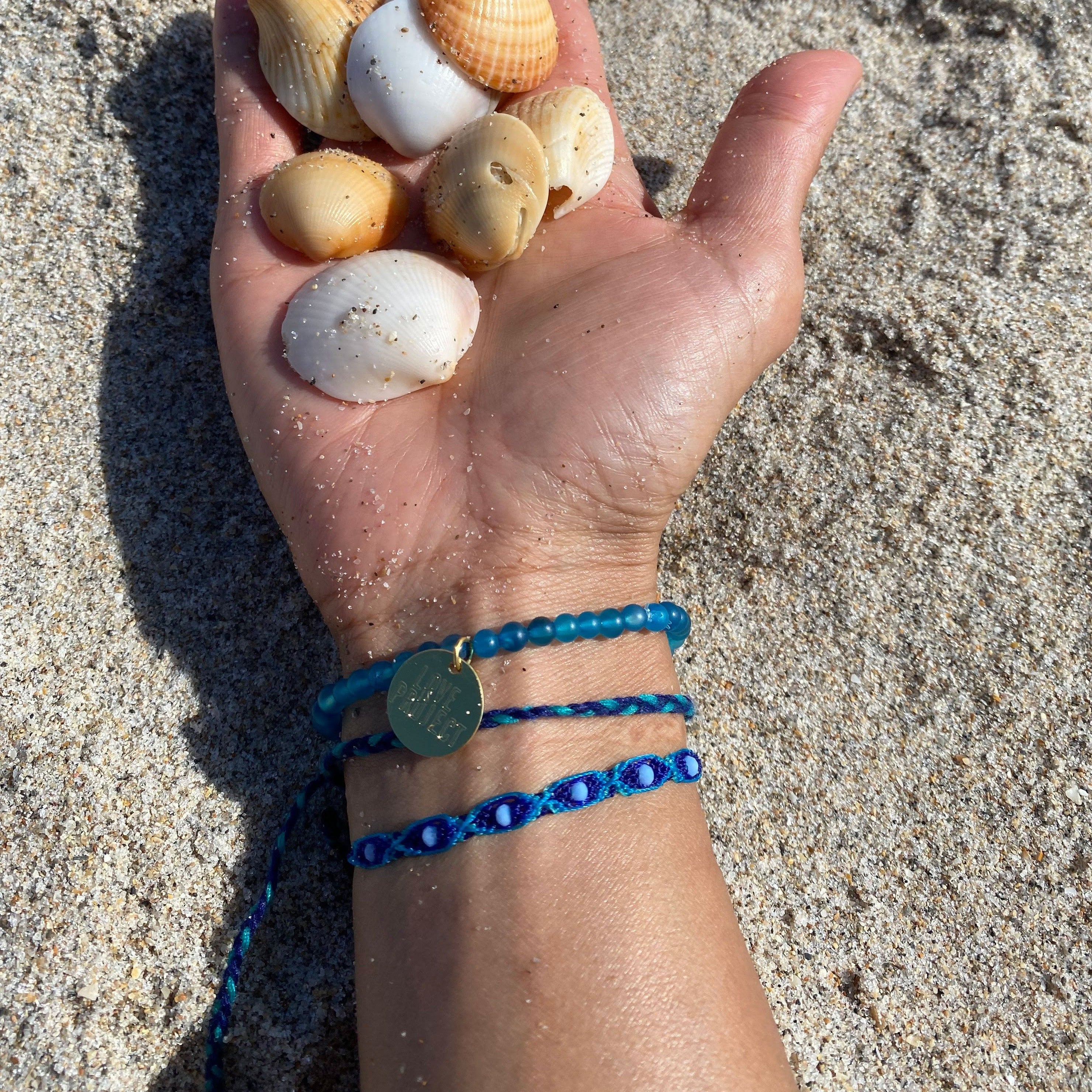 Power Chakra - Healing Blue Agate (Set of 3) - Love Is Project