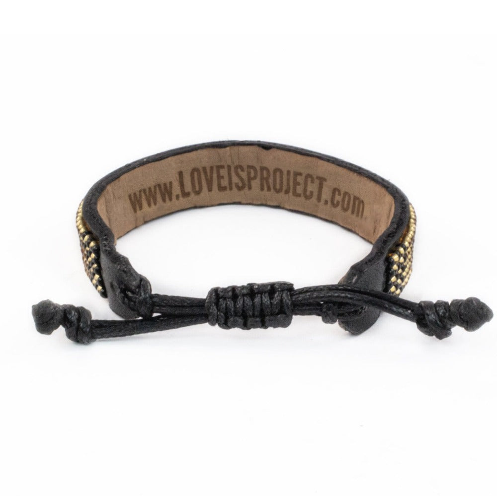 LOVE Bracelet - Gold/Black - Love Is Project