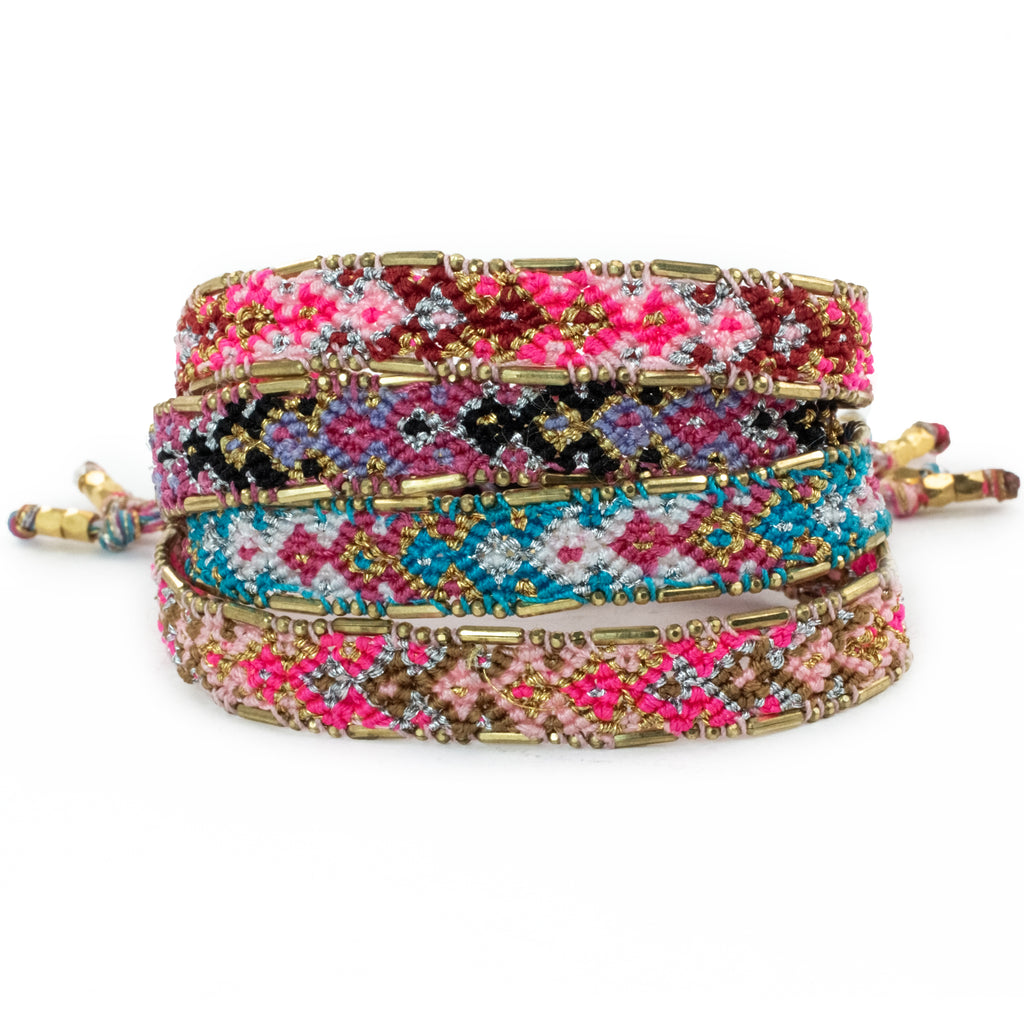 Bundle - Beam Metallic Friendship Bracelets - Love Is Project