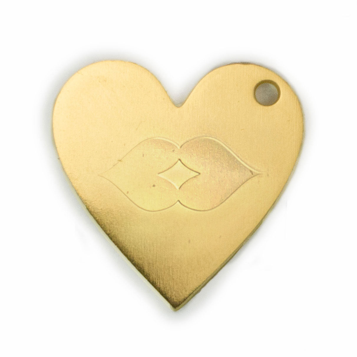 Customizable Heart Logo Charm