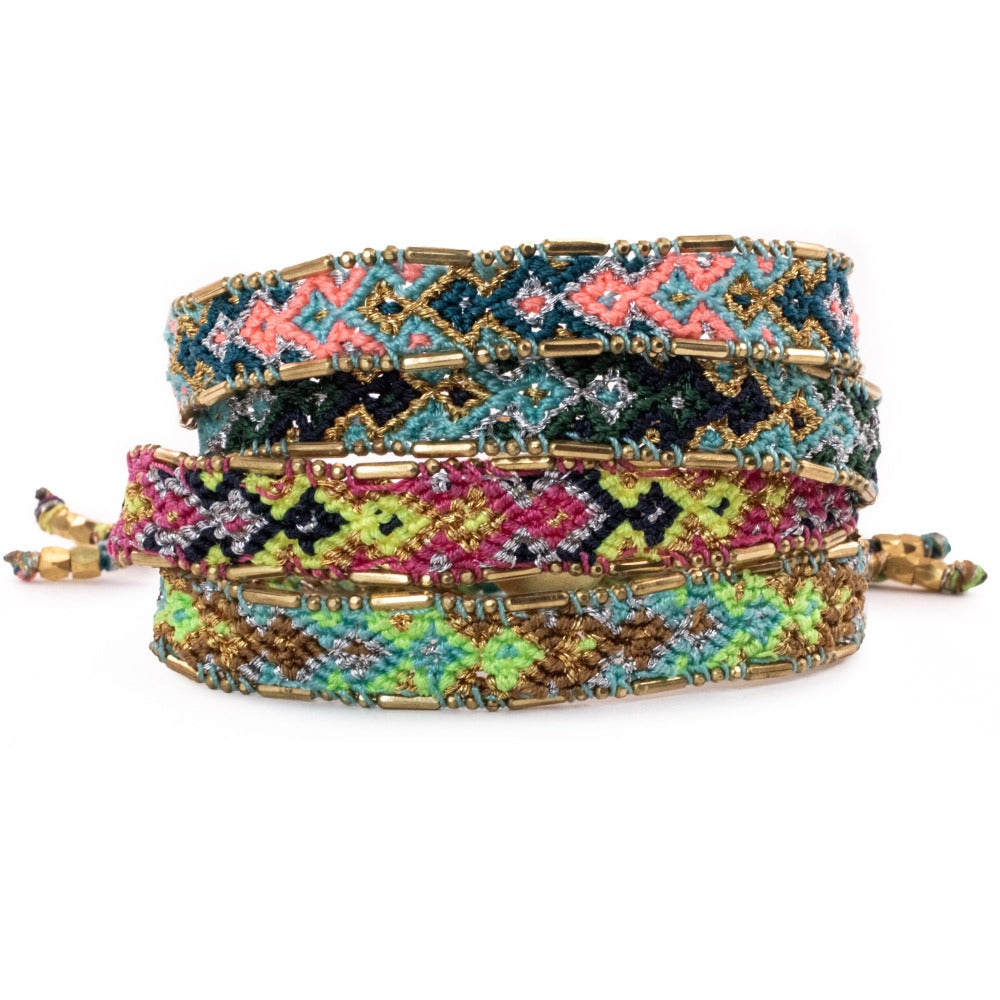 Dazzle Bali Metallic Friendship Bracelet Bundle from Love Is Project