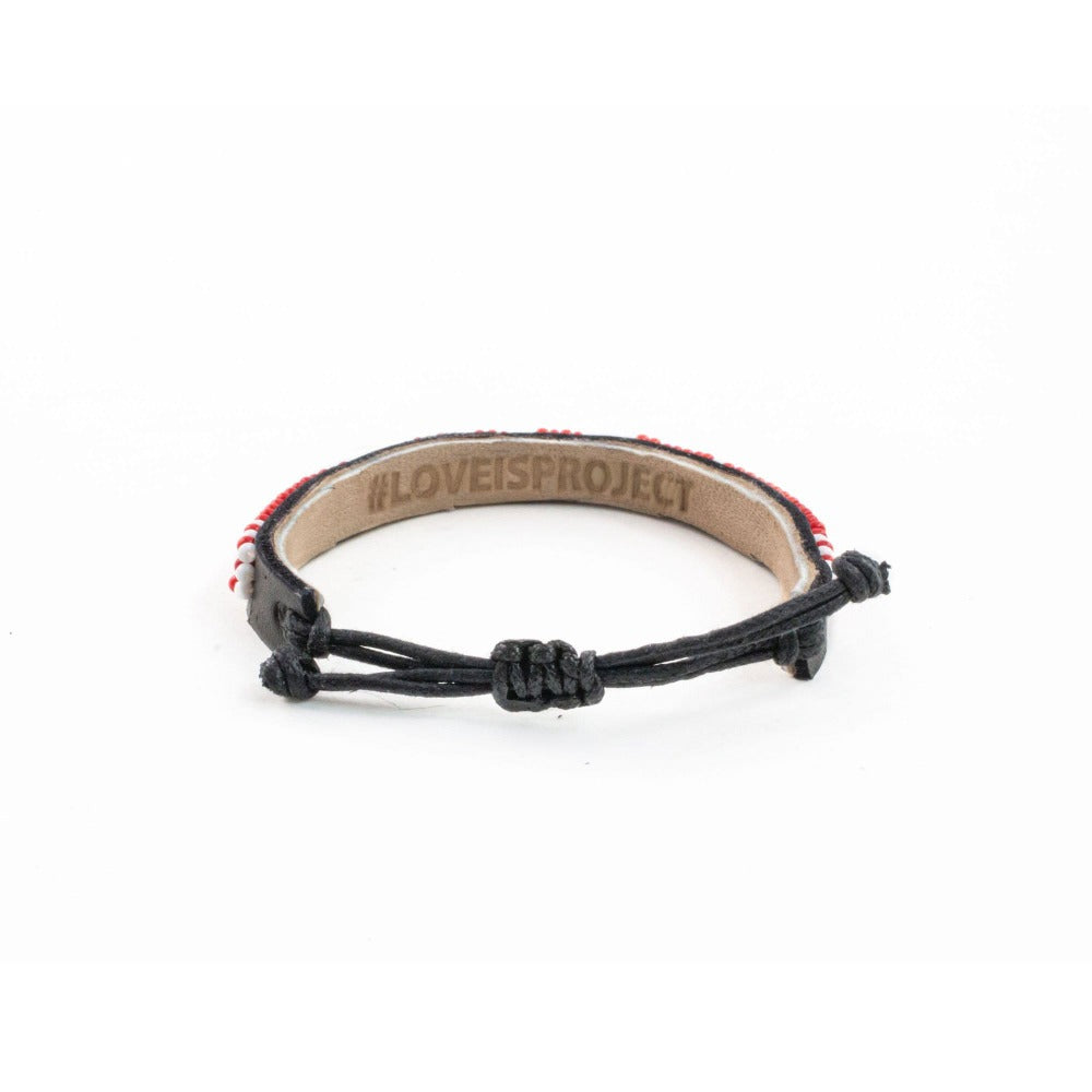 Skinny Empowerment Leather Bracelet