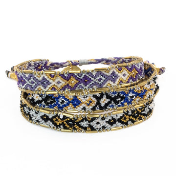 Moonlight Metallic Friendship Bracelet Bundle from Love Is Project