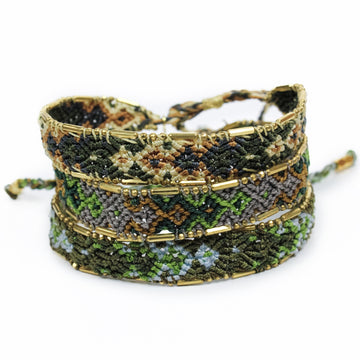 Bundle - Olive Friendship Bracelets - Love Is Project