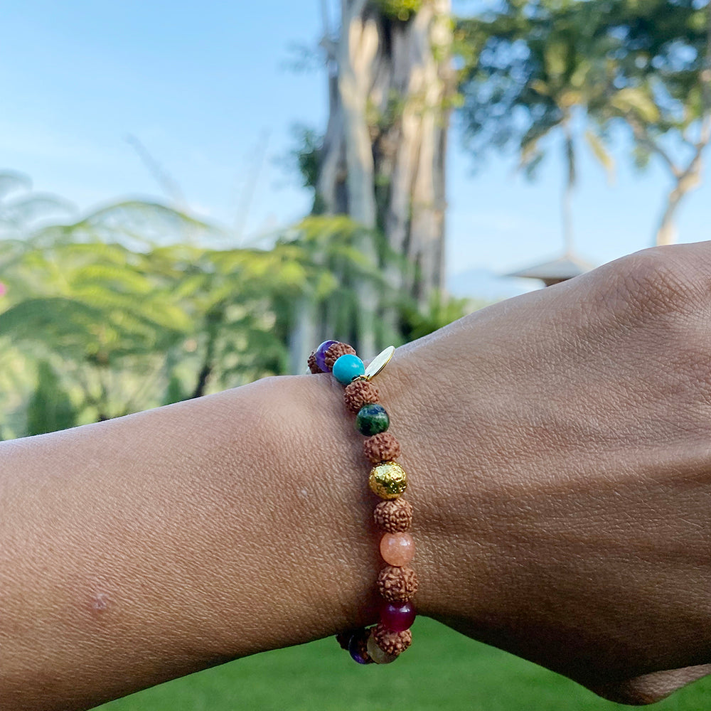 BoHo Bali Gemstone and Leather with copper Clasp Bracelets – LDE Affinity  Jewelry