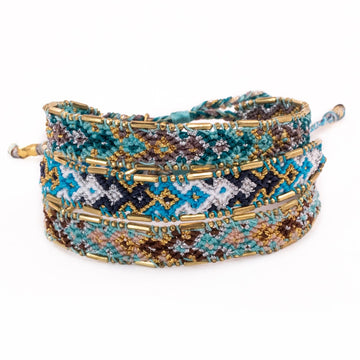 Waterfall metallic friendship bracelet bundle from Love Is Project