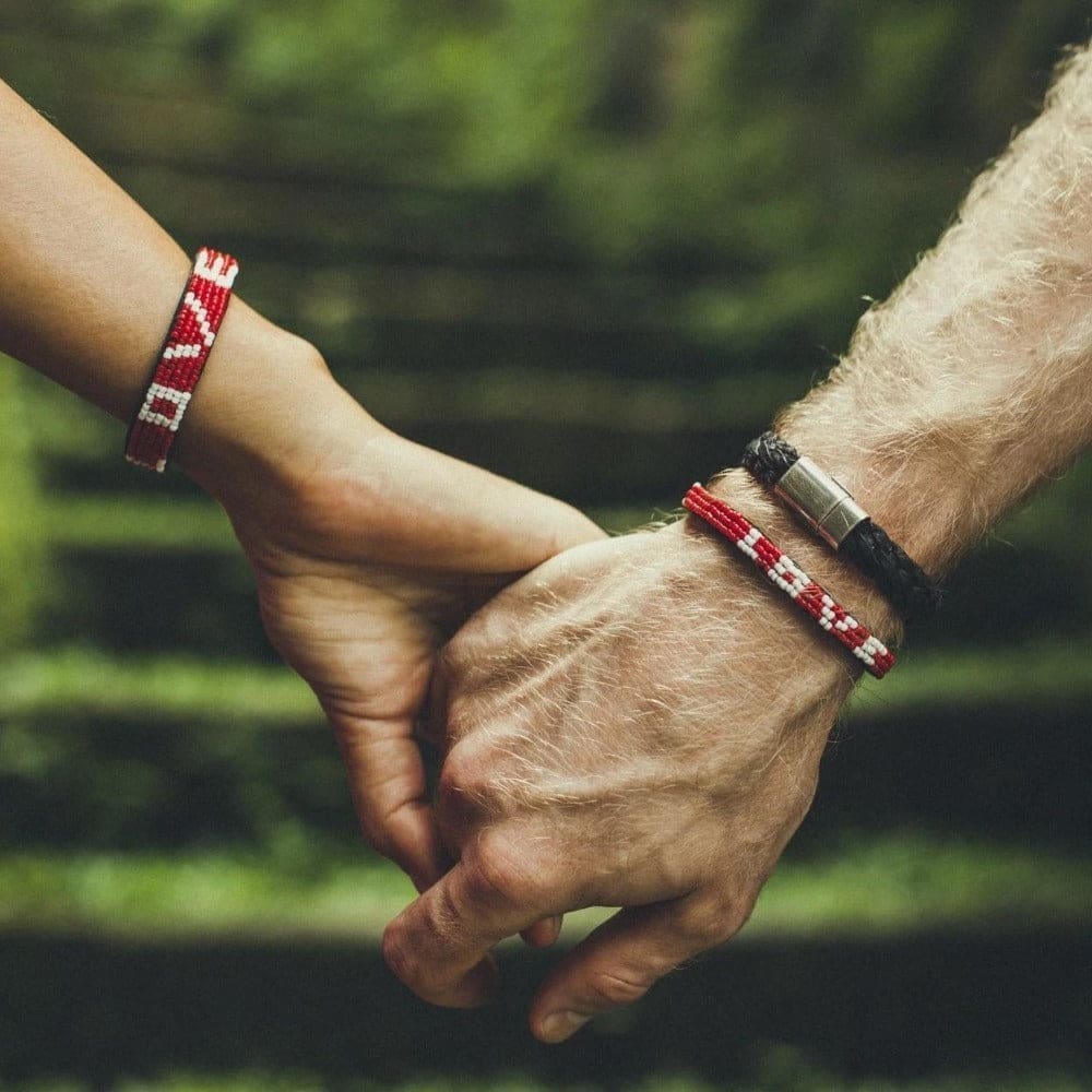 Skinny LOVE Bracelet - Red - Love Is Project