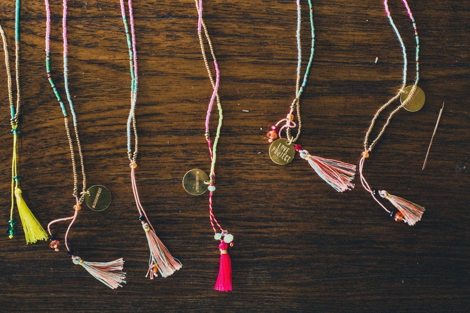 Bali UNITY Beaded Wrap/Necklace - Pink - Love Is Project