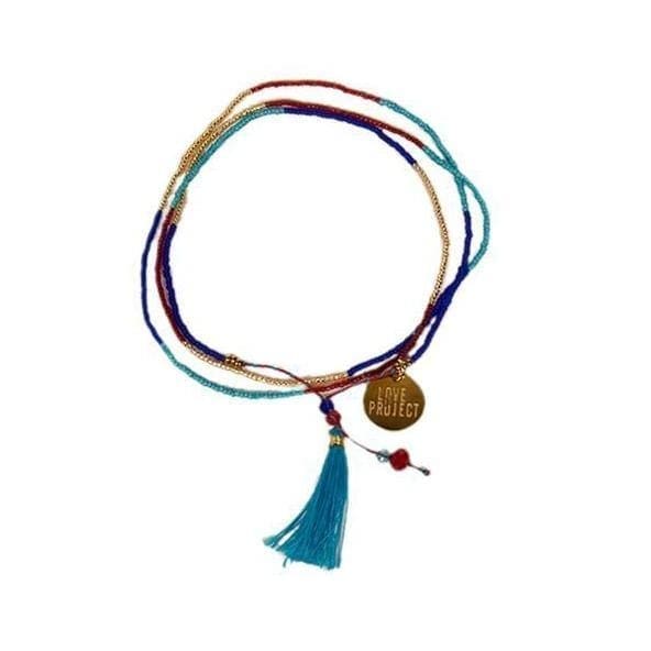 Bali UNITY Beaded Wrap/Necklace - Royal Blue