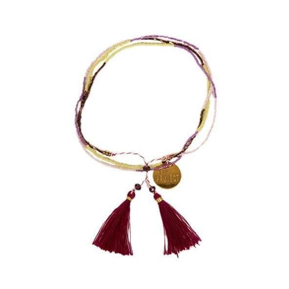 Bali UNITY Beaded Wrap/Necklace - Purple