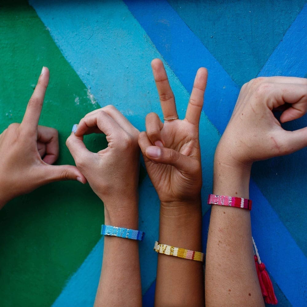 Purple and Violet Atitlan LOVE Bracelet from Love Is Project