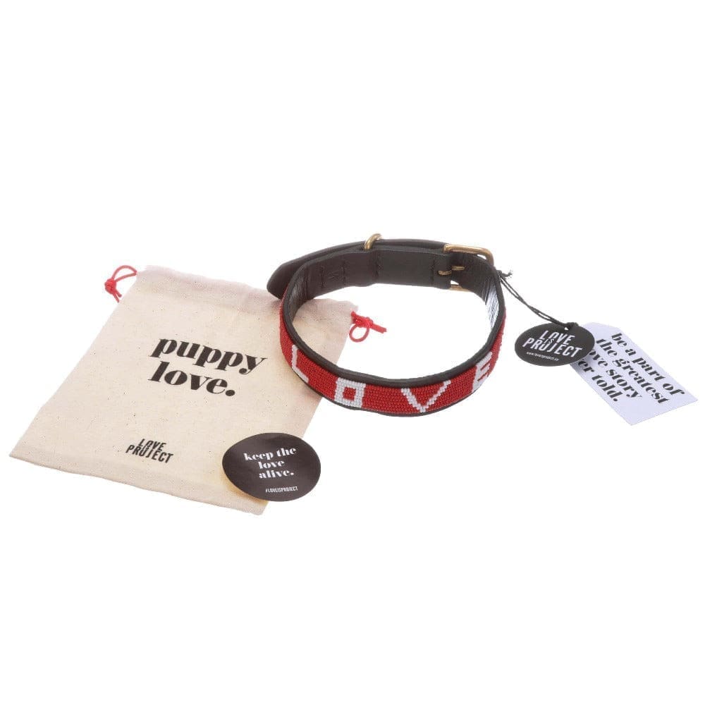 LOVE Pet Collar - Red - Love Is Project