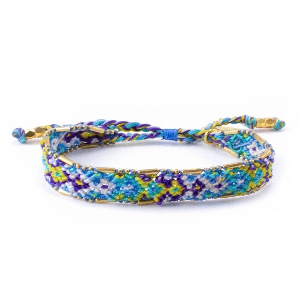 Bali Friendship Bracelet - Lagoon Ice