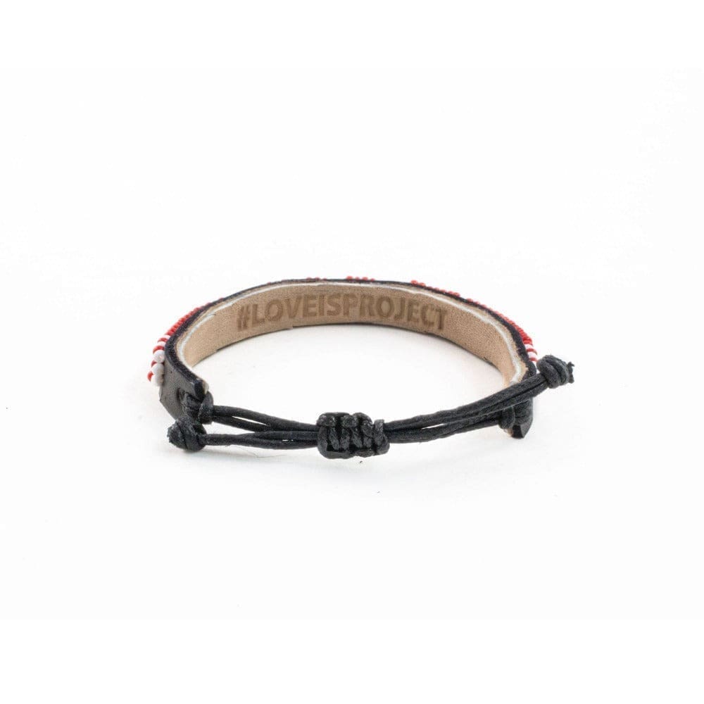 Skinny LOVE Bracelet - Red - Love Is Project