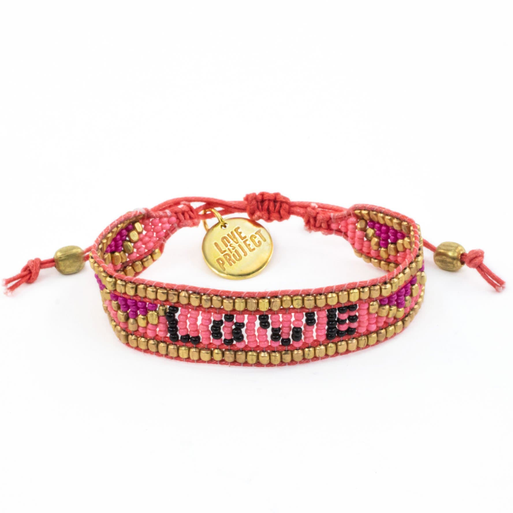 Taj LOVE Bracelet - Pink & Black