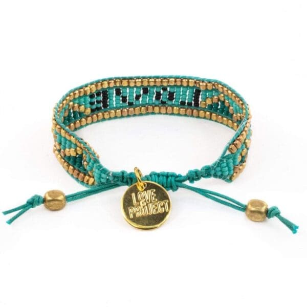 Taj LOVE Bracelet - Turquoise & Black