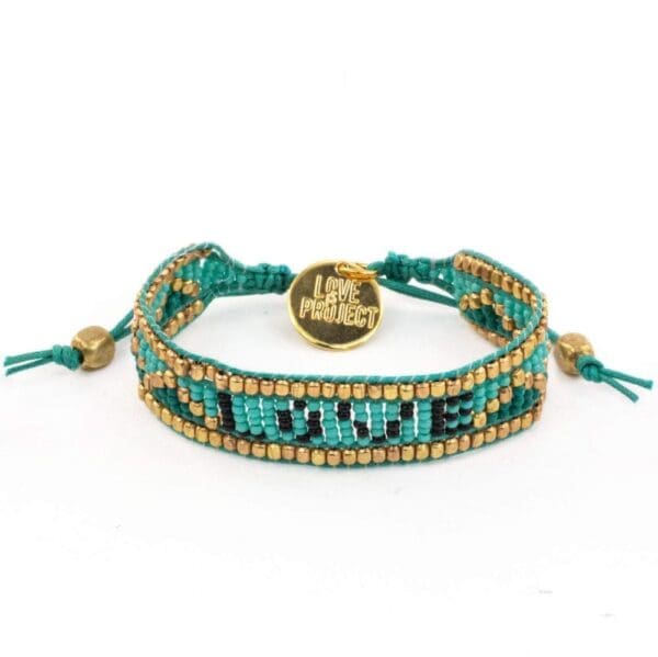 Taj LOVE Bracelet - Turquoise & Black