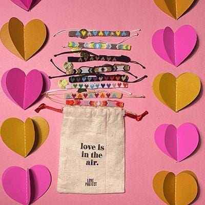 Chaquira Bracelet Set (of 2) - Red & Purple - Love Is Project