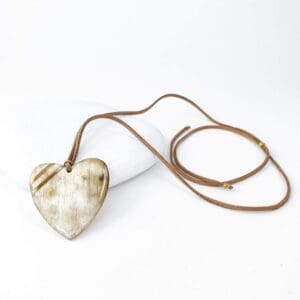 New Engravable Open Your Heart Necklace - Natural