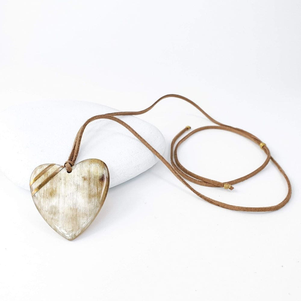 New Engravable Open Your Heart Necklace - Natural