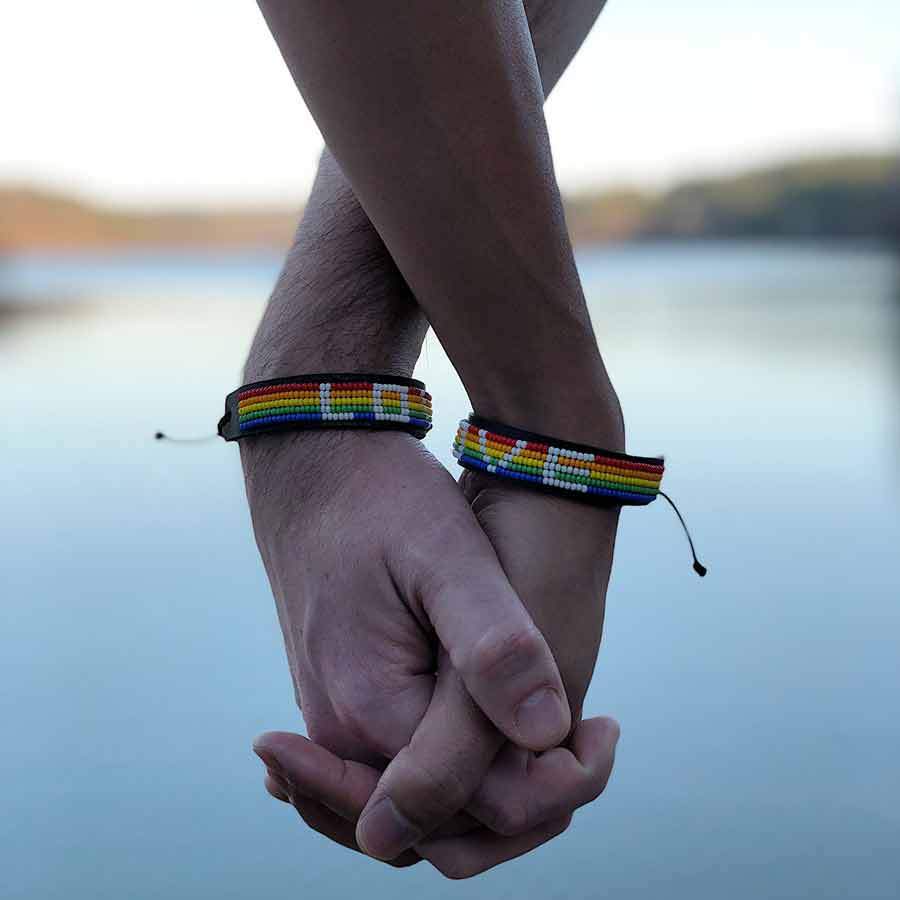 Rainbow Love Bracelet from Love Is Project