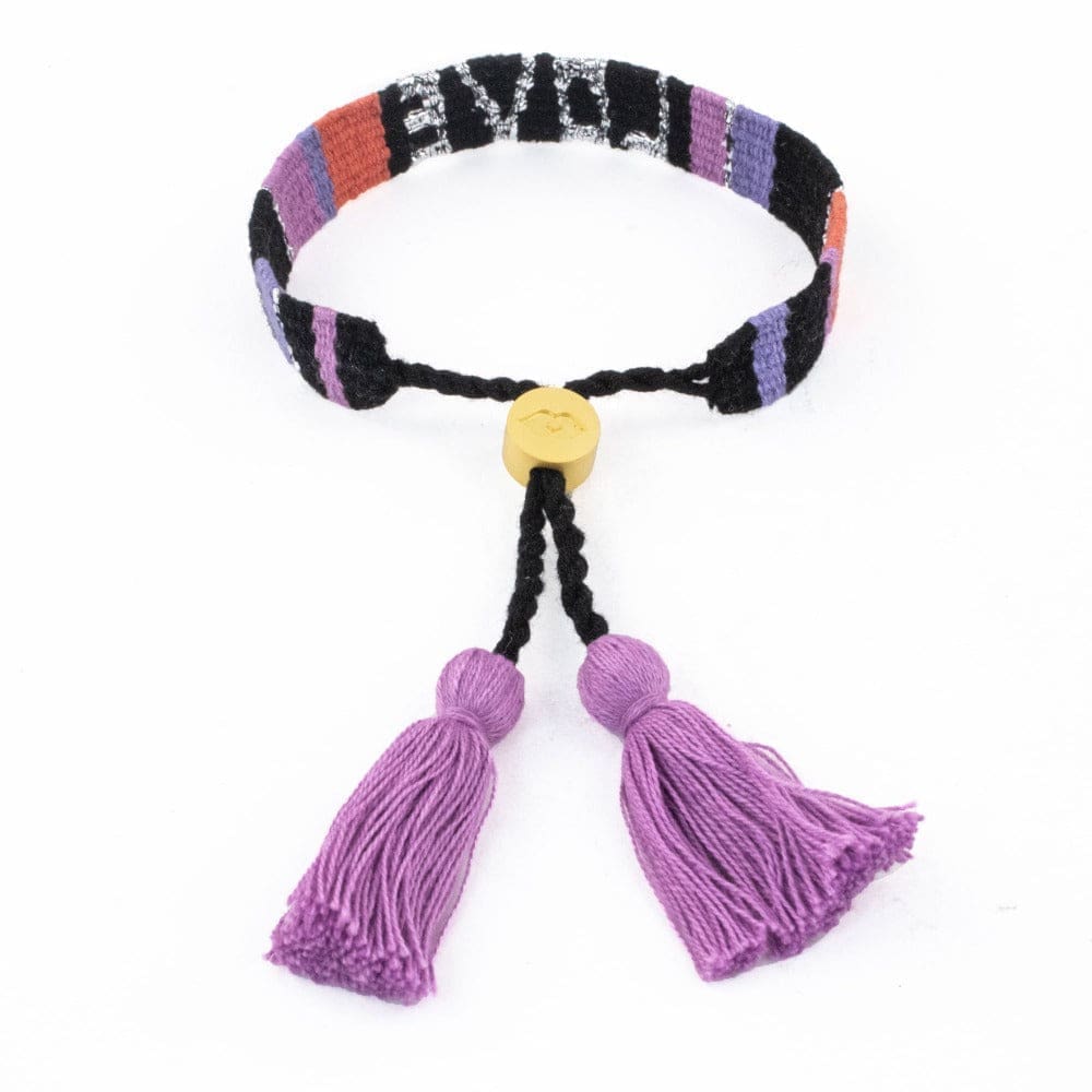 Black and Coral Atitlan LOVE Bracelet from Love Is Project