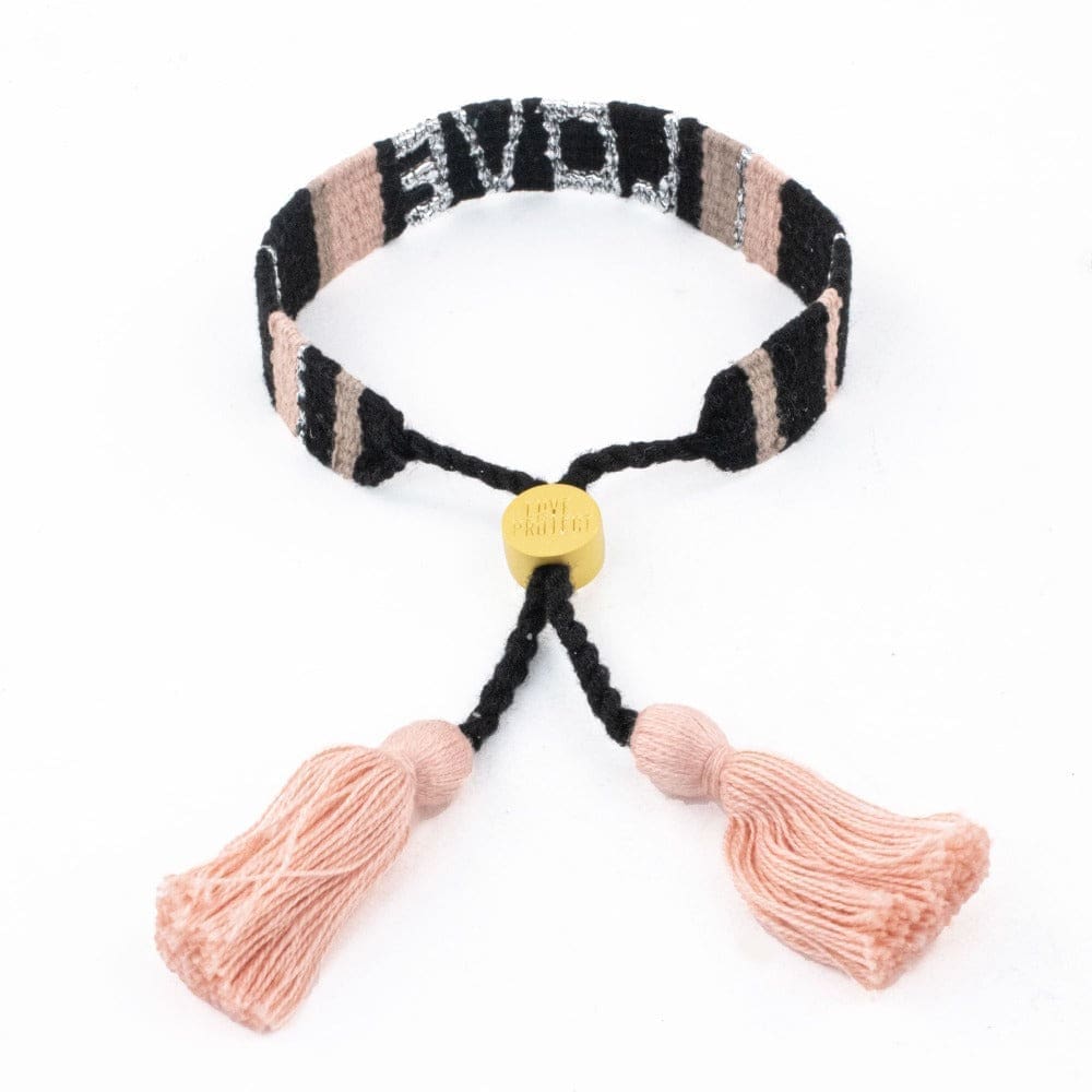 Black and Neutral Atitlan LOVE Bracelet from Love Is Project