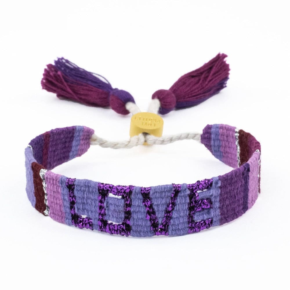 ATITLAN LOVE BRACELET - PURPLE & VIOLET