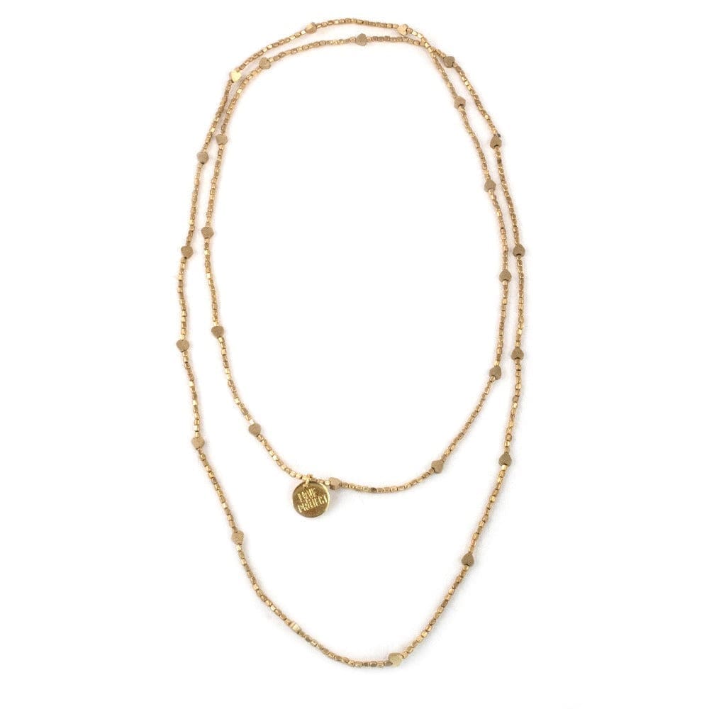 Gia Golden Heart Necklace