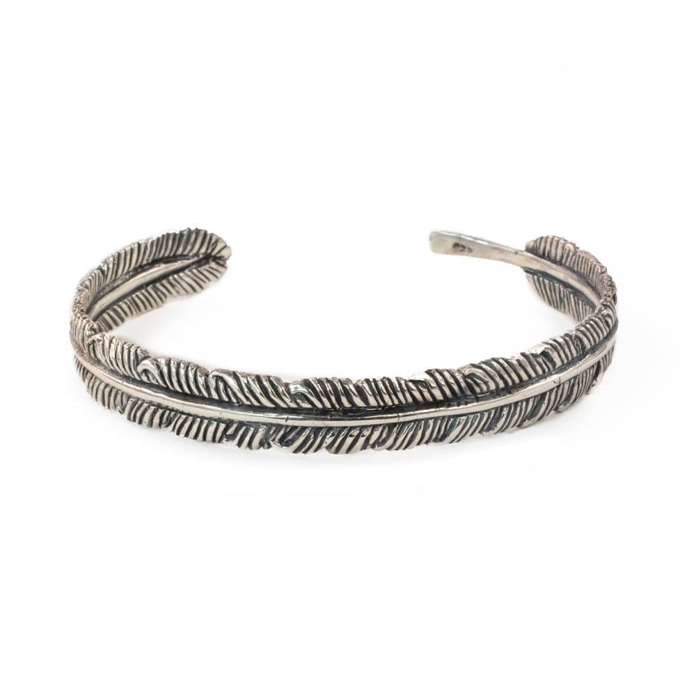 TWFF Silver Feather Cuff