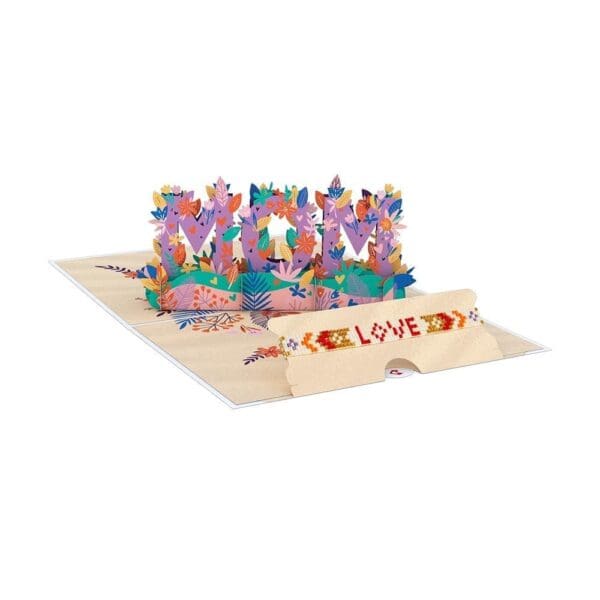 Love for Mom Vibrant Lovepop Card with Bracelet 3D card