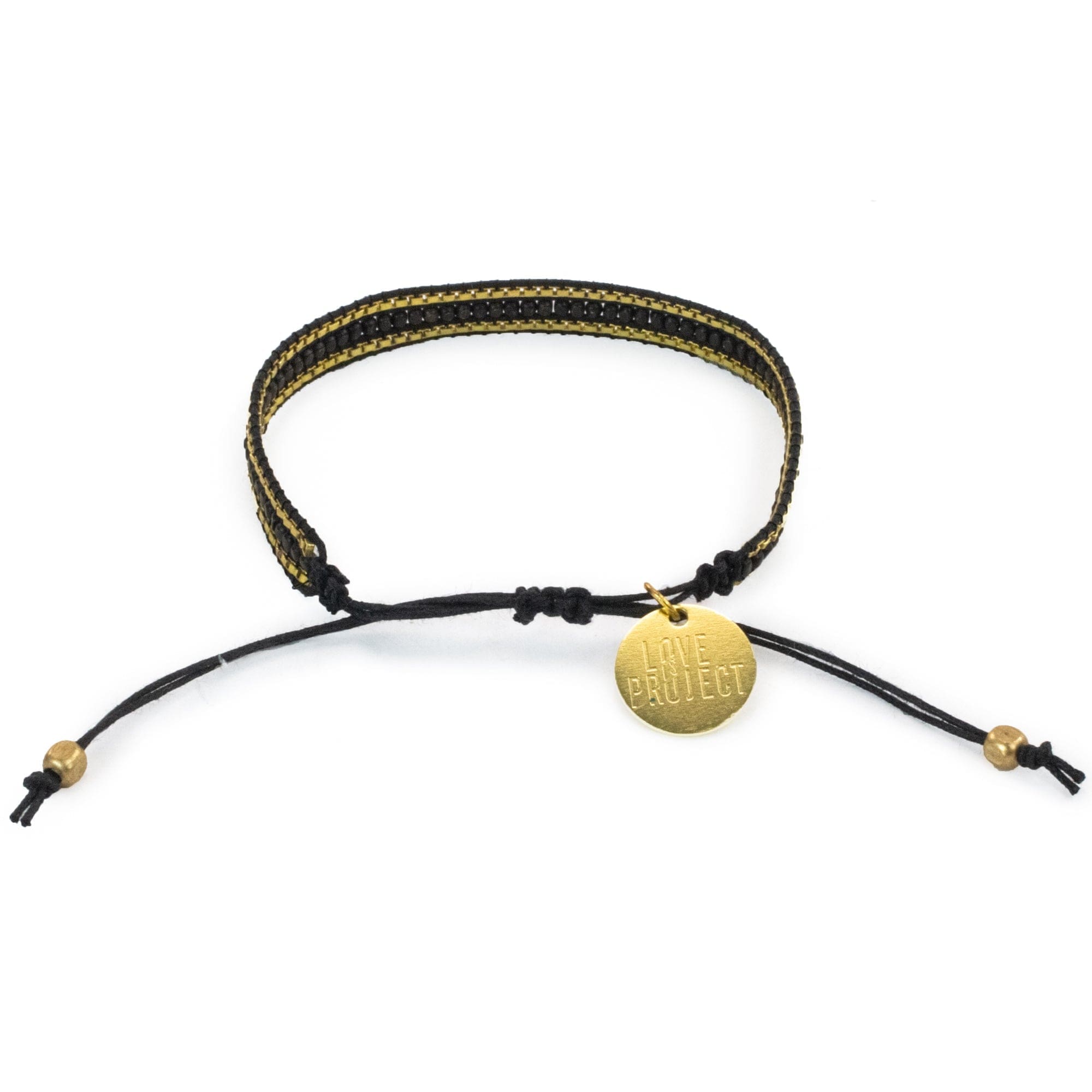 Skinny Diwali Bracelet - Dark Black - Love Is Project
