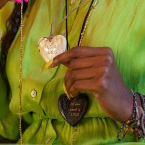 New Engravable Open Your Heart Necklace - Natural