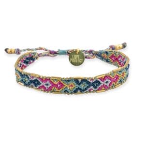 Bali Metallic Friendship Bracelet - Aqua Reef - Love Is Project