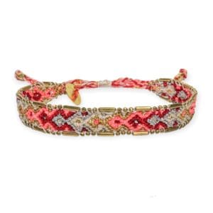 Bali Metallic Friendship Bracelet - Glow Lava - Love Is Project