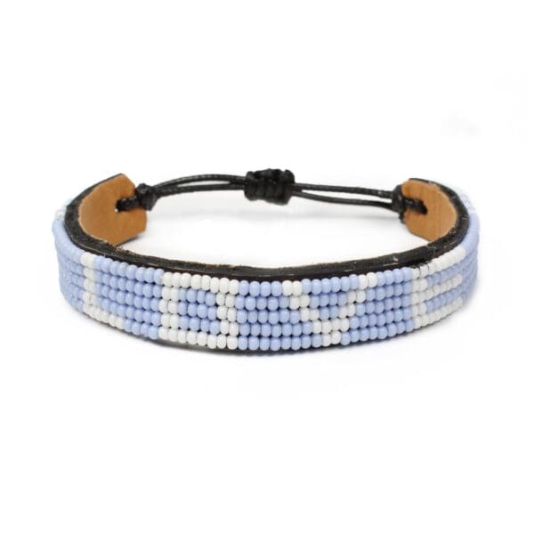 LOVE Bracelet - Light Blue and White