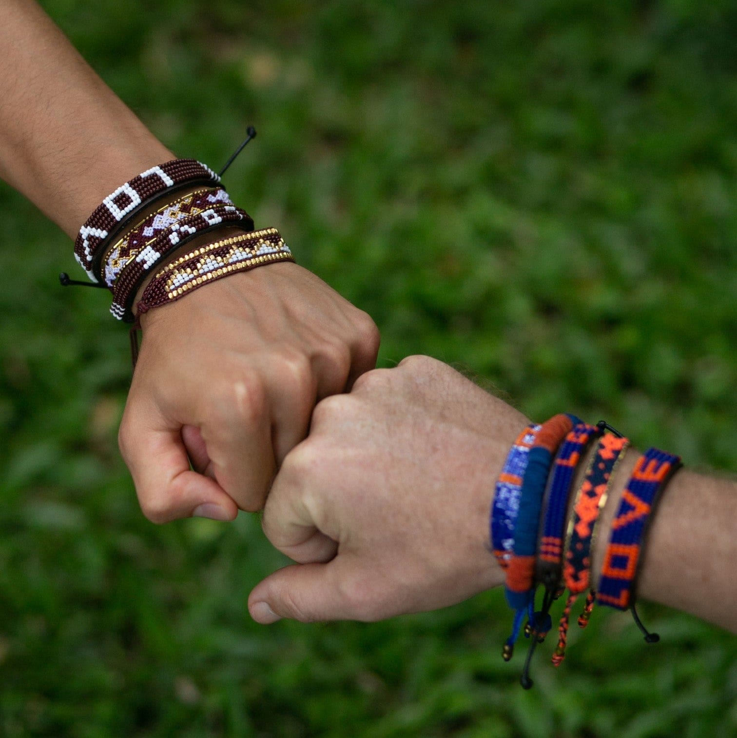 LOVE Bracelet - Navy and Orange - Love Is Project