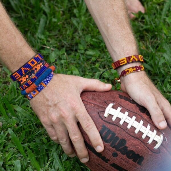 LOVE Bracelet - Navy and Orange