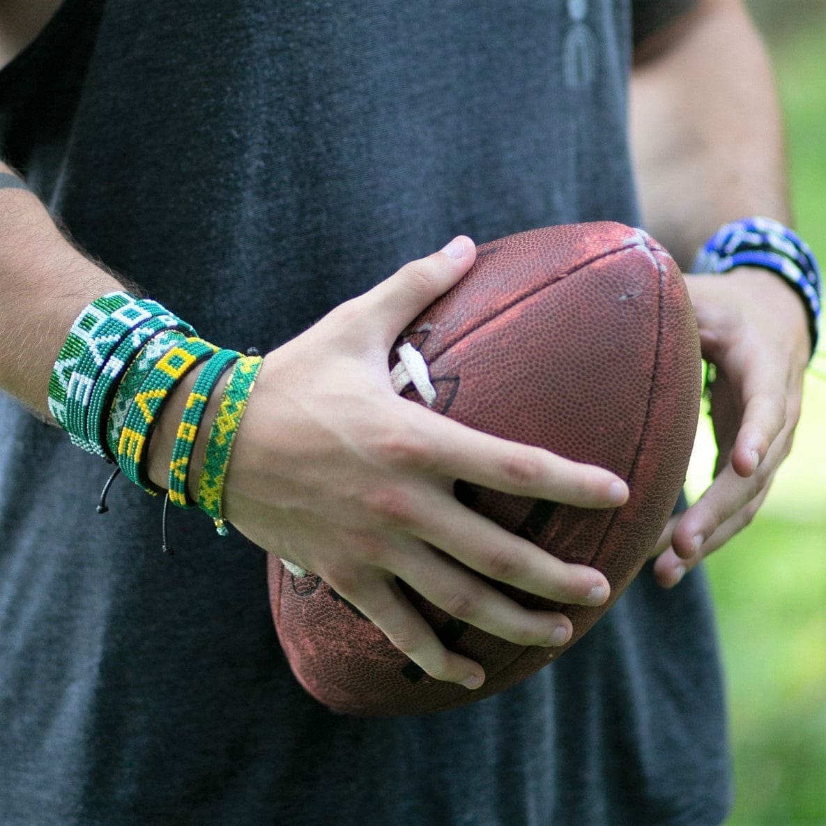 Skinny LOVE Bracelet - Green and Yellow - Love Is Project