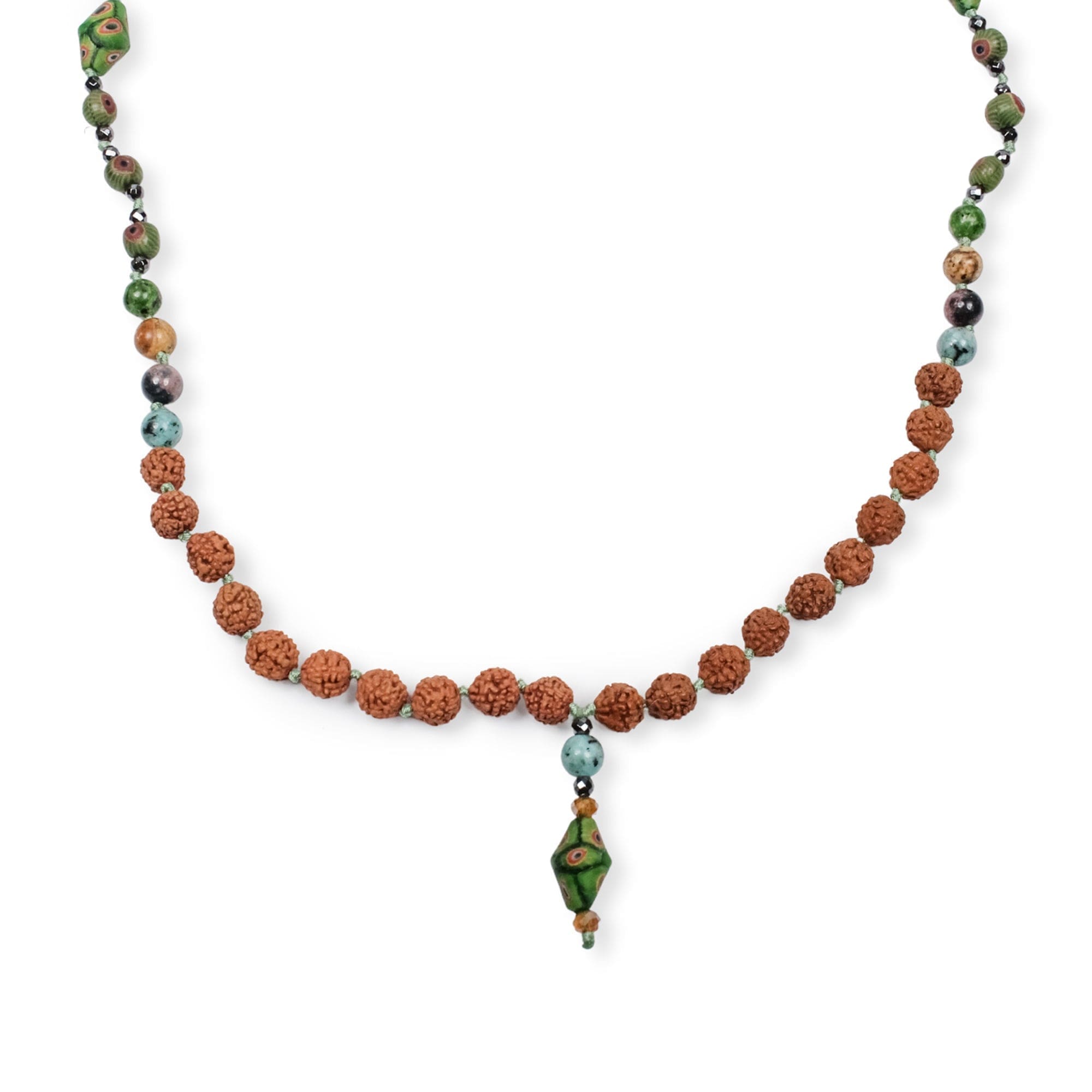 Bali Mala Necklace - Seaweed Green - Love Is Project